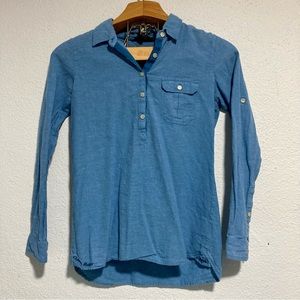 Outdoor Research Womens Blue Hemp Shirt Medium